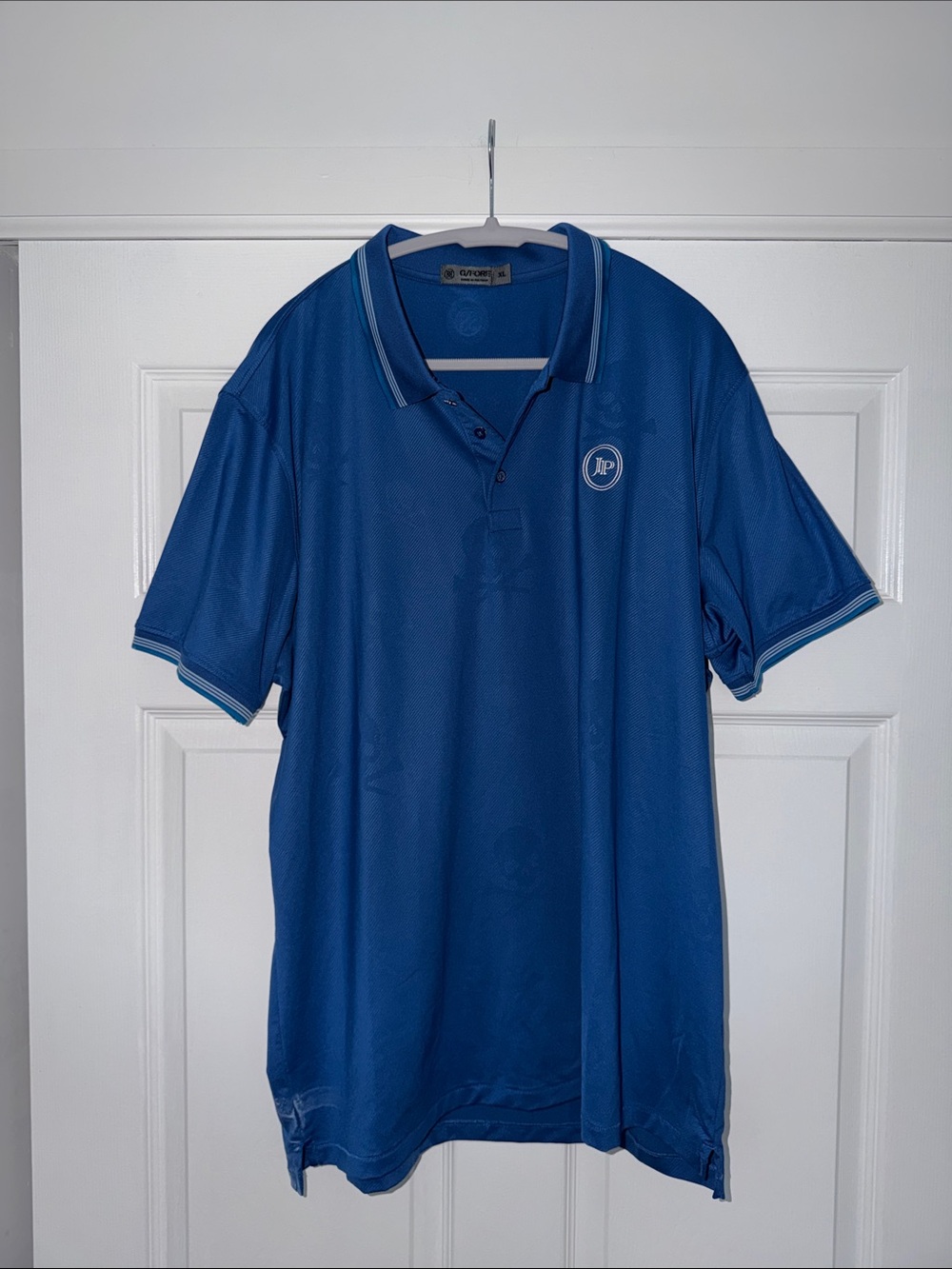 G/FORE Royal Blue Short-Sleeve Golf Polo with Contrast Trim